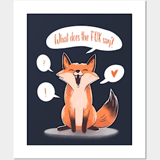 What does the FOX say Posters and Art